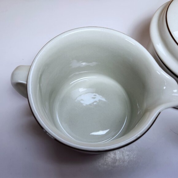 Arabia Fennica Cream and Sugar Set Stoneware Covered Sugar Bowl Mid Century - Picture 4 of 12